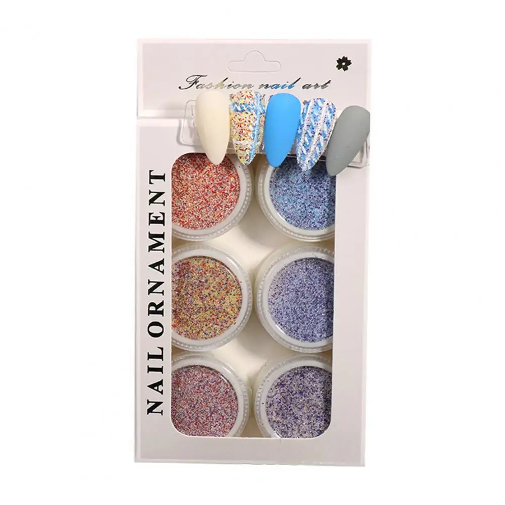 

1 Set Nail Decoration Sequins Exquisite Luxury Glitter for Women Nail Art Tweed Powders Manicure Tweed Powders