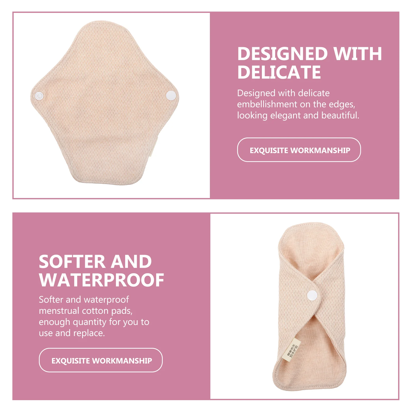 4PCS Washable Sanitary Napkin Pads Nursing Mats Reusable Menstrual |