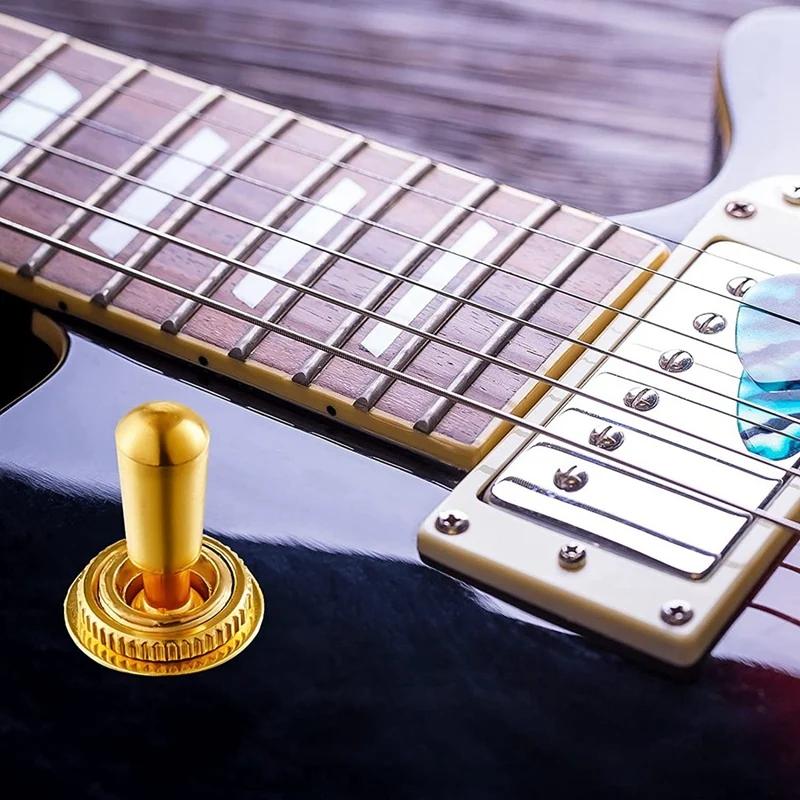 

3 Pcs Electric Guitar Pickup Selector Switch 3 Way Toggle Switch With Metal Guitar Toggle Switch Cap Toggle Switch Tip