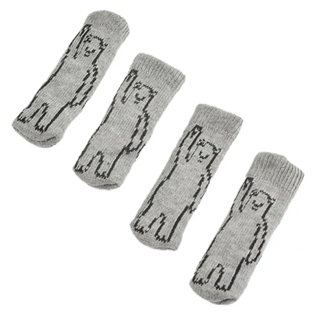 Polyester 4Pcs Reusable Comfortable Door Handle Cover Chair Foot Pad Strong Wear Resistance for Table | Обустройство дома