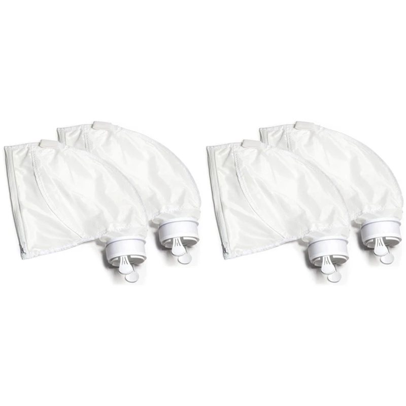 

4Pcs Compatible Zipper Replacement Bags For Polaris 280 & 480, Heavy Duty Pool Vacuum Cleaner/Filter Parts