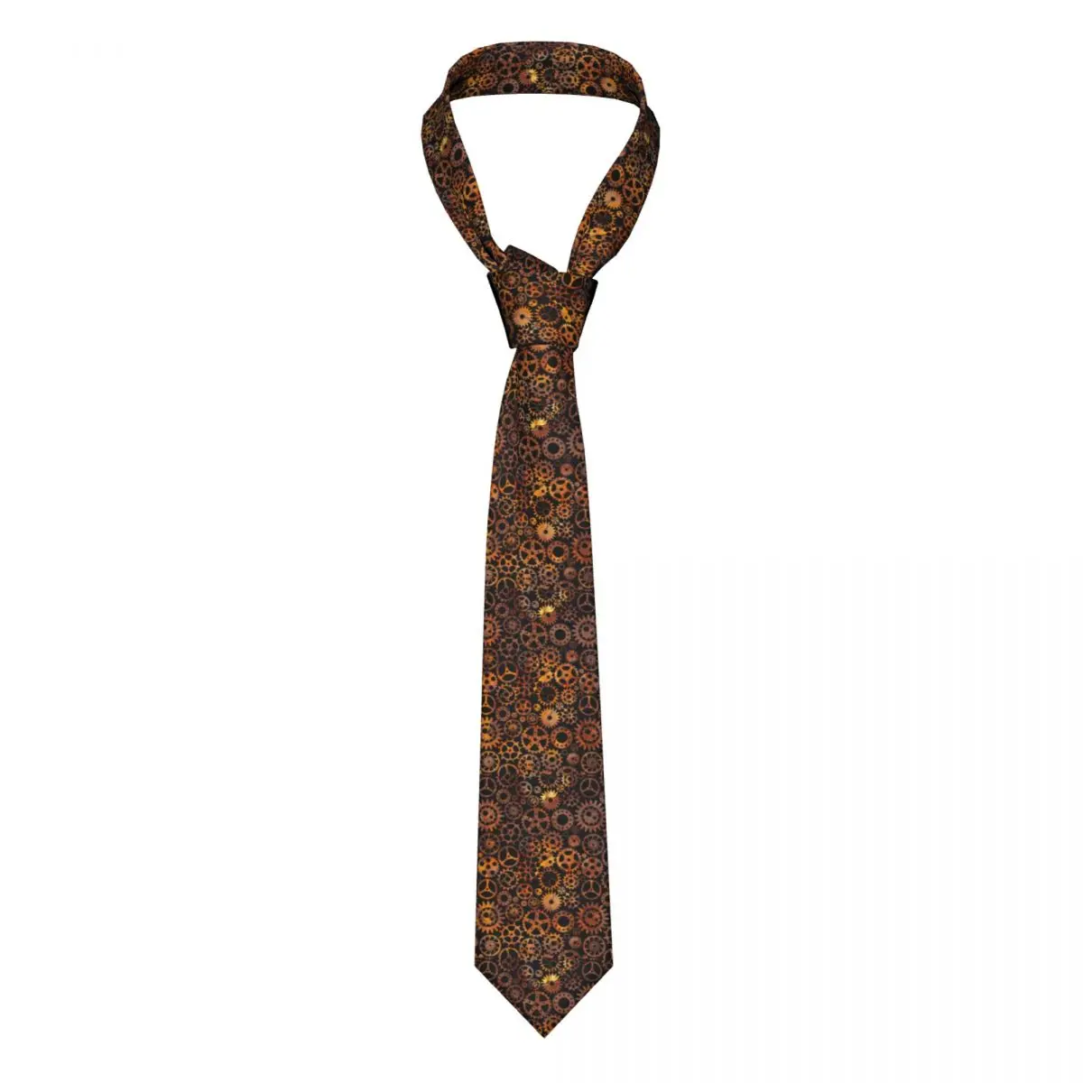 

Супер галстук в стиле стимпанк, Красочные мужские шейные галстуки с принтом ржавчины, аксессуары для блузки, деловой стиль, полиэстер