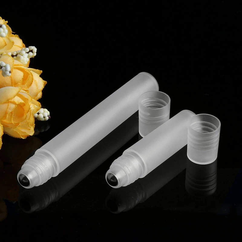 

5ml/10ml Empty Perfume Roll Roller Ball Bottle On Plastic Stainless Steel Liquids Oil Container Refillable Bottles Holders New