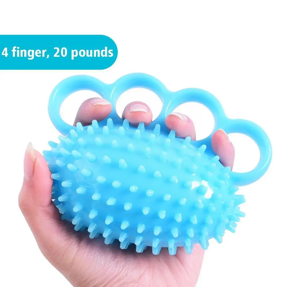 

TPR Four Finger Hedgehog Ball Grip Training Soft Ball Geriatric Hand Rehabilitation Finger Stroke Exercise Massage Balls X1Z5