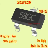 100 1000pcs made in china xc6206p252mr 6206 2 5v silkscreen 58gc sot 23 ldo voltage regulator chip connector new genuine spot
