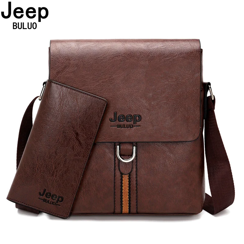 

Мужской брендовый портфель для iPad jeep buluo, оранжевый деловой портфель из искусственной кожи, деловая сумка с ремнем через плечо, повседневная...