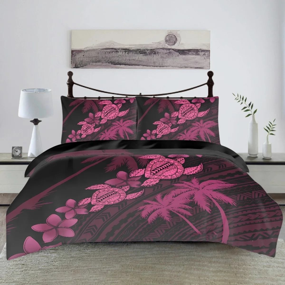 

Гавайская Морская Черепаха, Пальмовые Листья TOADDMOS, дизайнерский уютные постельные принадлежности набор, полинезийский стиль, пододеяльник, 3 шт., для детей и взрослых, мягкий полиэстер 2023