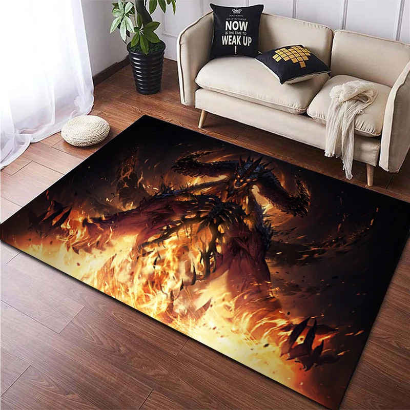 Diablo Hot Game Art Printed Carpet for Living Room Large Coffee Rug Tea Table Mat E-sports chair Mats Boho Rugs Dropshipping