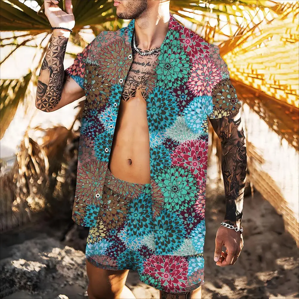 

Мужская летняя куртка с 3D-принтом, футболка с цветным рисунком подсолнуха и животных, 2022