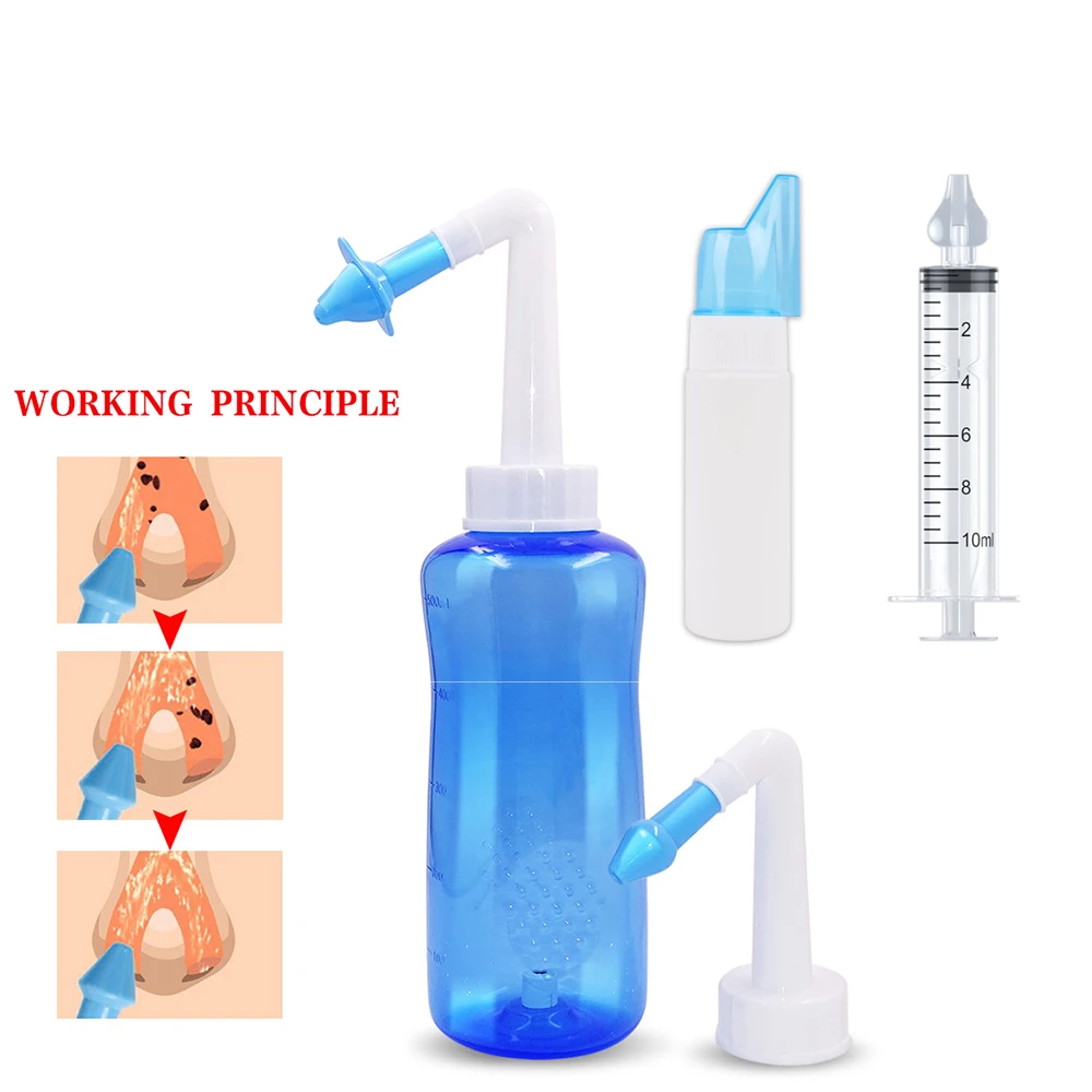 

Бутылочка для мытья носа для взрослых и малышей, игольчатый ороситель для носа, очиститель для носа, очистка носа от синусита, ринита