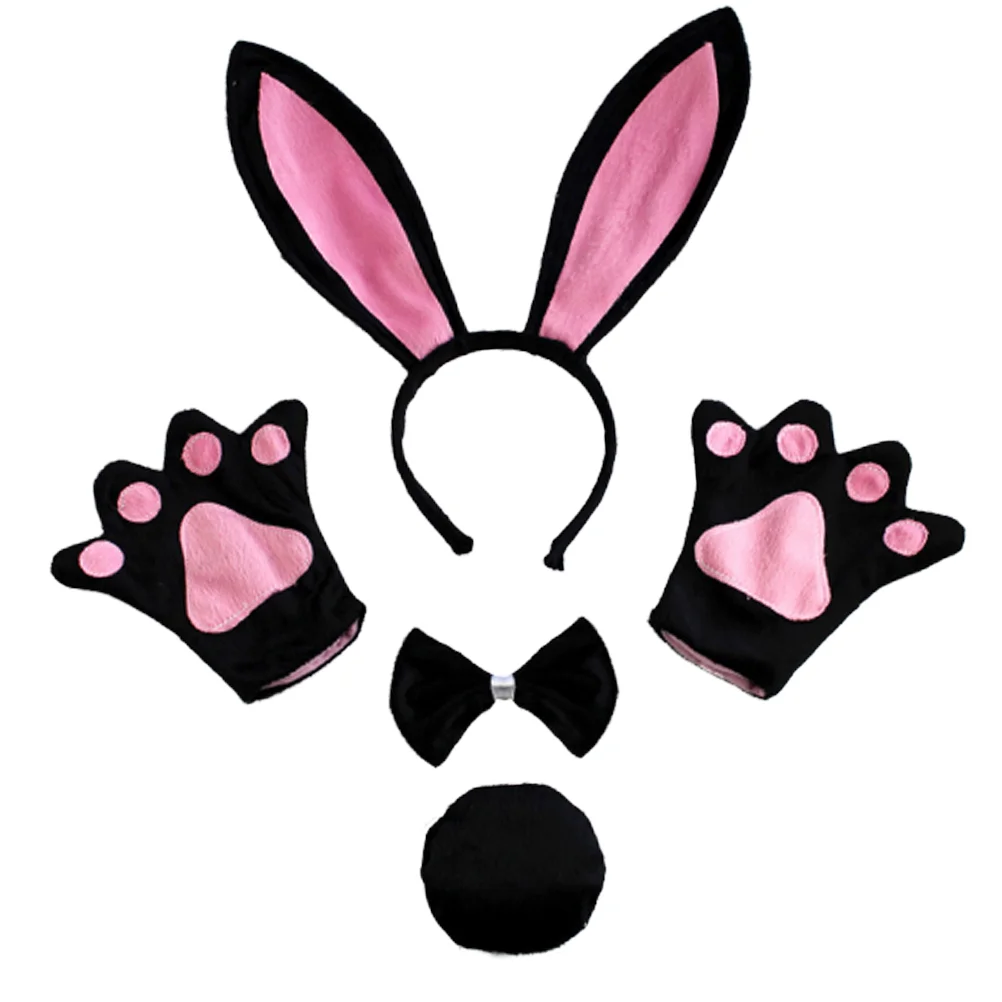 

Cosplay Costume Bow Tie Headband Party Supplies Adorable Tail Adult Costumes Hair Hoop Ear Kids Gloves