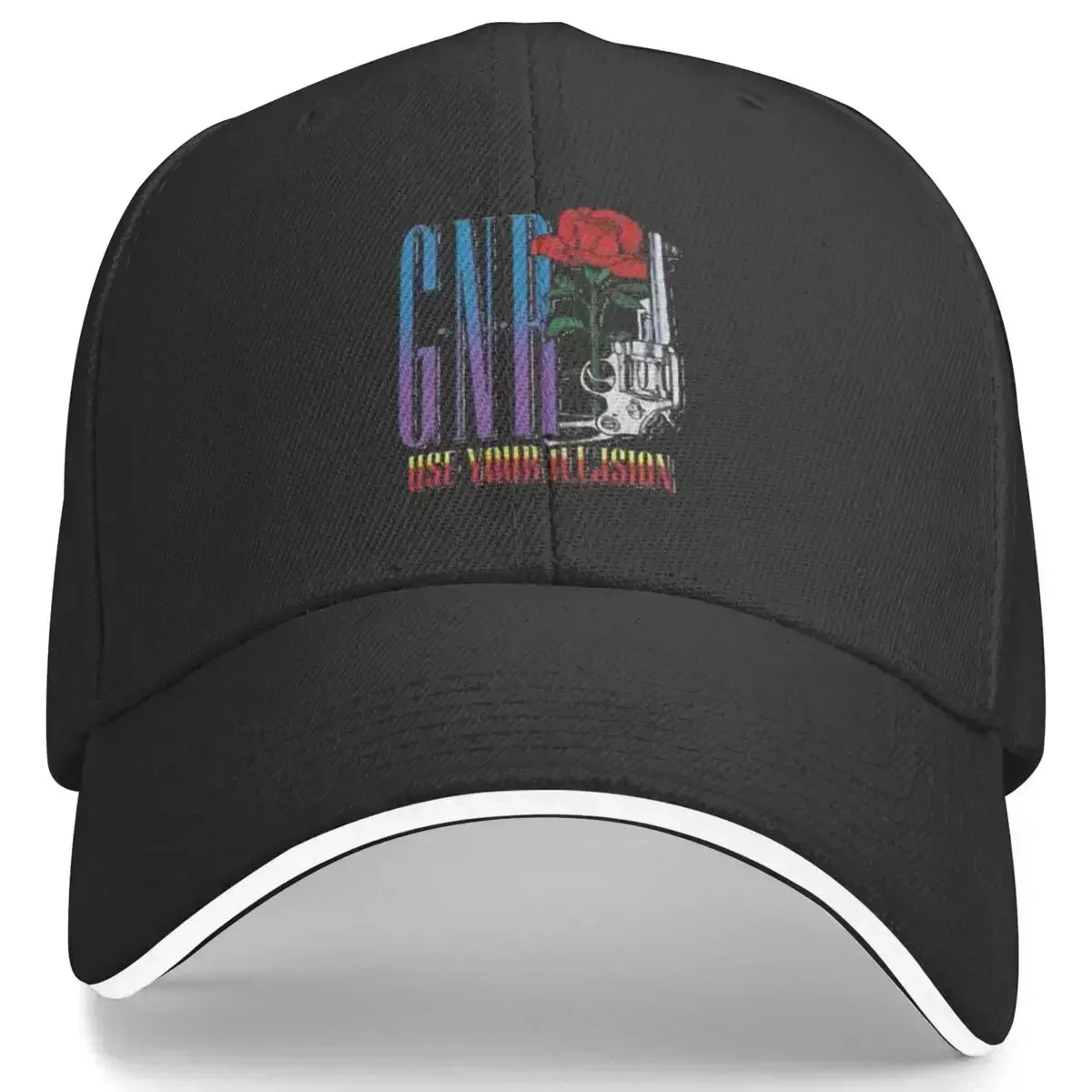 Фото Бейсболка Guns N Roses в стиле Heavy Metal Punk, для активного отдыха, высококачественная, в стиле хип-хоп, унисекс, мужская, уличный стиль, с принтом. №1