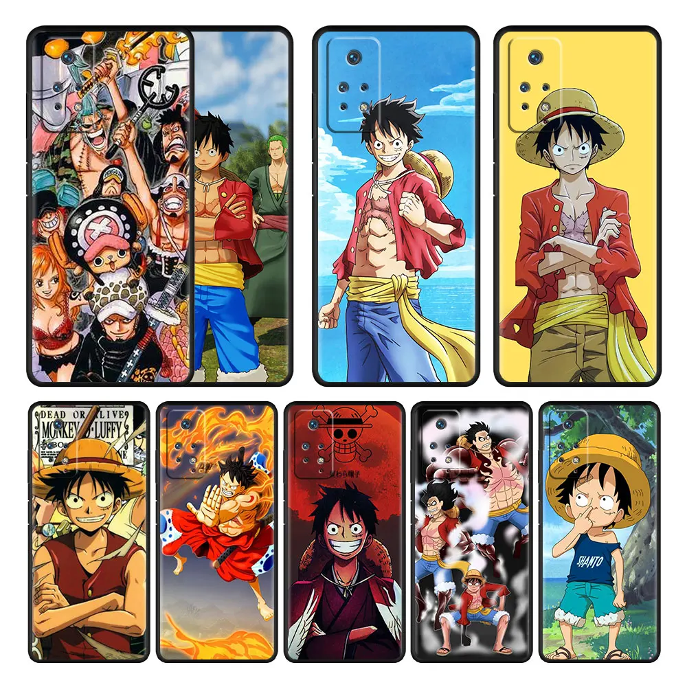 

One Piece Monkey D. Luffy Phone Case For Xiaomi Redmi 10 8 9C 11 Pro 7 9S 9 9A 9T K40 10C K40S K50 Capa Silicone