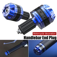 1pair motorcycle handlebar grip bar end plug aluminum alloy handlebar plug cover for 16 18mm handlebar bicycle accessories