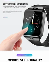 dz09 smart watch tf sim card digital touch screen camera smartwatch bluetooth remote camera wristwatch for ios android phones