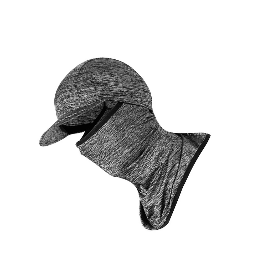 

Sunscreen Face Cover Brim Hat Sports Caps Neck Wrap Covers Body Protector Solid Color Adults Facial Protective Gear