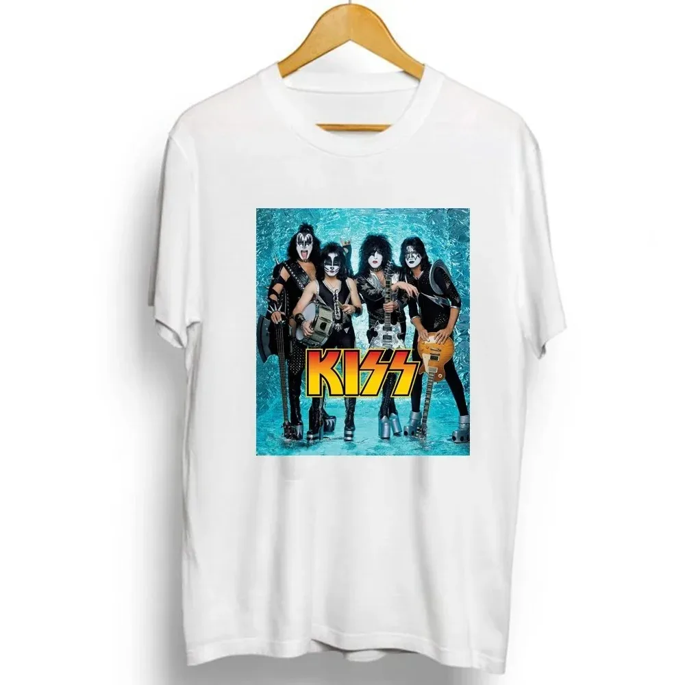 Мужская Модная Футболка С Рисунком Рок-группы Kiss Band