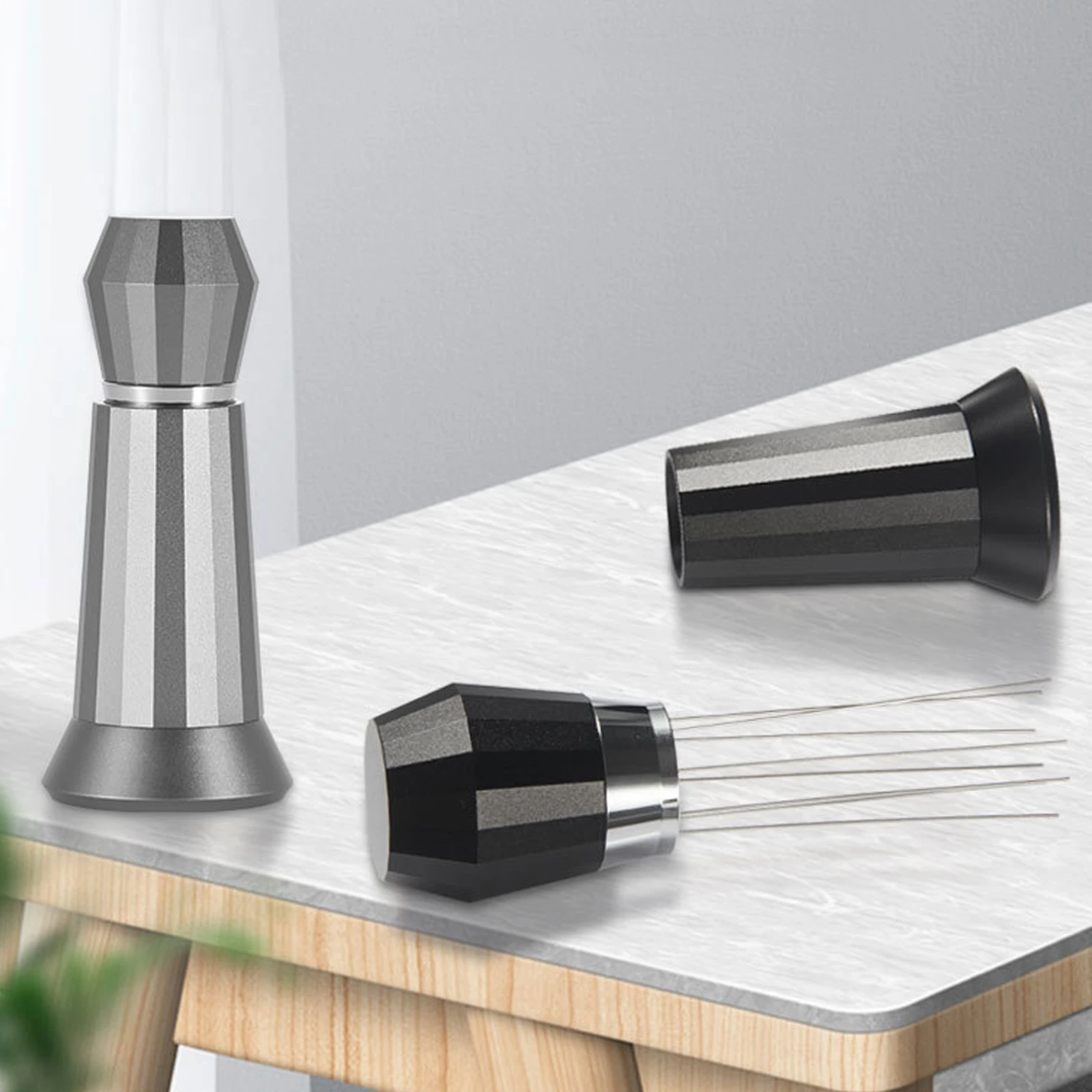 

Coffee Powder Tamper Coffee Stirrer Espresso Powder Stirrer Distributor Leveler Tools Stainless Cafe Stirring Barista Accessorie