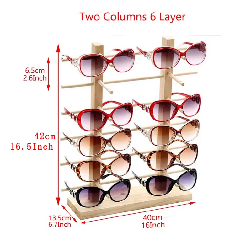 

Деревянная подставка для очков 3/4/5/6 слоев