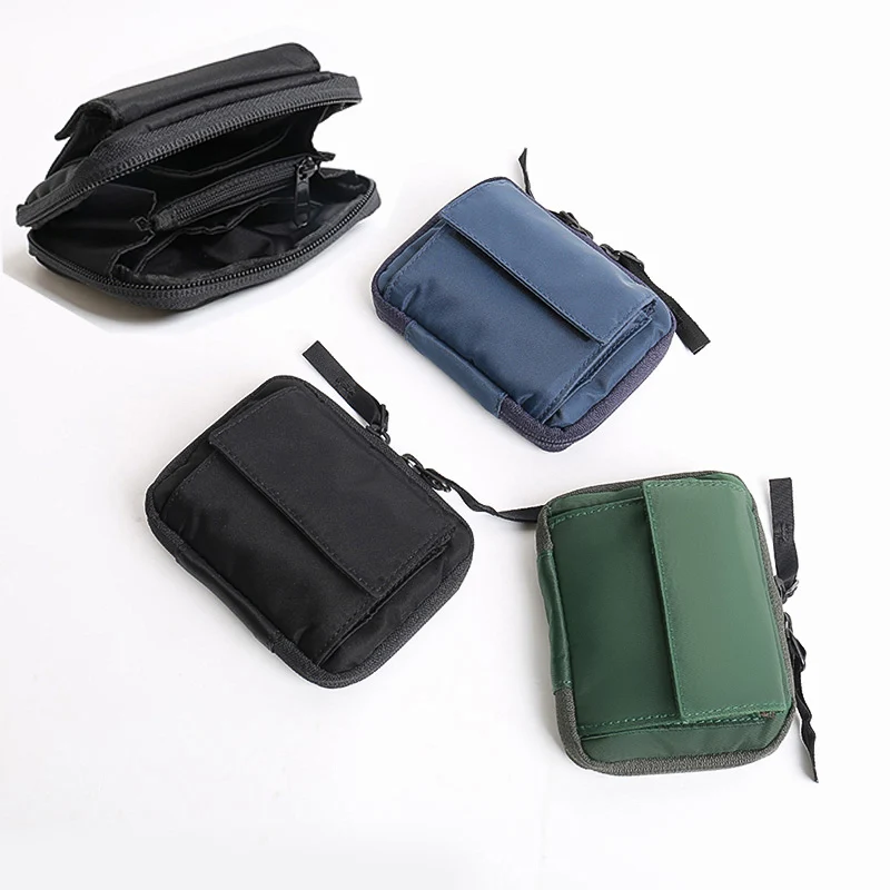 

Japan Luxury Brand Small Nylon Coin Purse Wallets Men Small Wallet Credit Card Holder Short Student Male Zipper Pouch Pocket