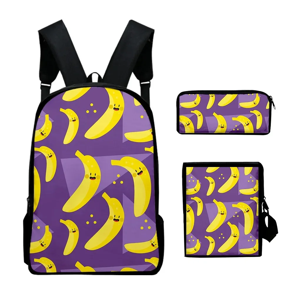 Популярные школьные ранцы в стиле Харадзюку С 3D принтом фруктов рюкзак для