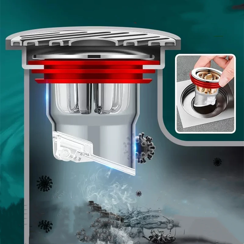 

Universal Odor Proof Floor Drain Core Floor Strainer Hair Catcher Floor Drain Plug Sewer Insect Prevention Deodorant Fixtures