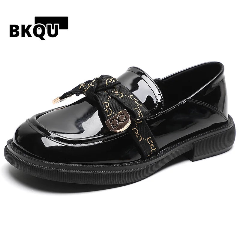 

Туфли женские кожаные в британском стиле, маленькие лоферы на толстой подошве, мягкая подошва, черные, Ретро стиль, весна-осень 2022