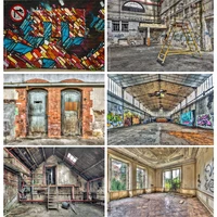 vintage theme photo backdrops retro factory interior graffiti old brick wall photography background studio props 211216 pjt 05
