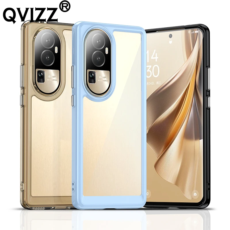 

Clear Case for Oppo Reno10 Pro+ Plus Luxury Ultra-thin Transparent Soft Edges Hard Shockproof Phone Cover for OppoReno10Pro+Plus