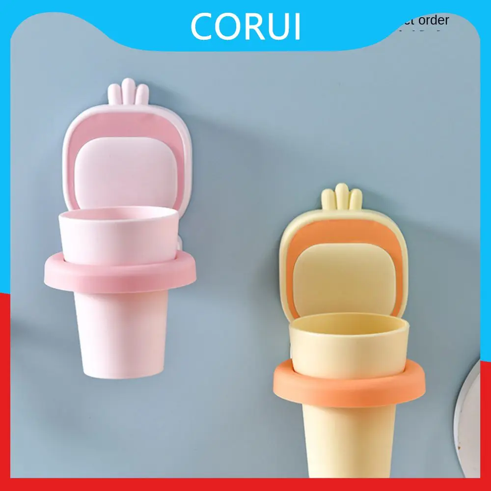 

Waterproof Wall Mounted Water Cup Holder Firmly Adsorb The Wall Surface Water Cup Toothbrush Storage Rack Wall Mounted Design