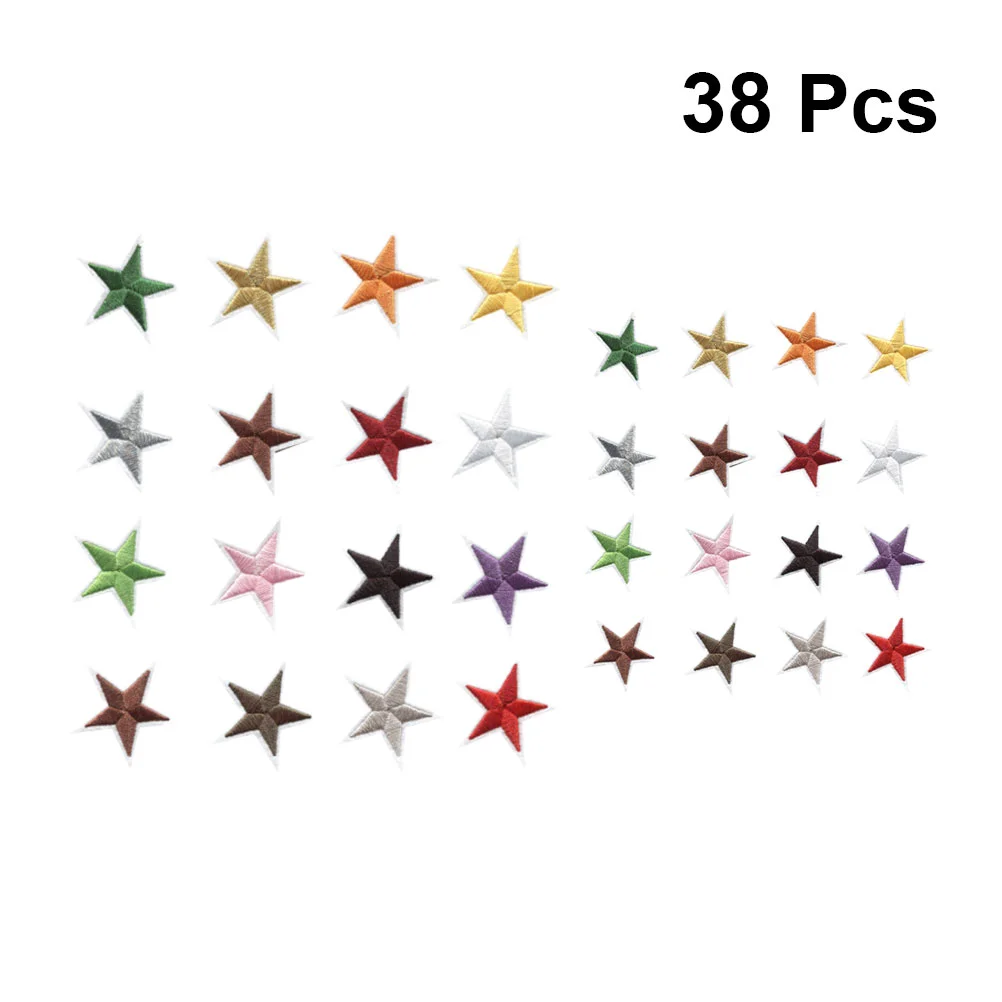 

Patches Iron Patch Star Stars Clothes Cloth Embroidered Fabric Clothing Pentagram Applique Gold Down Diy Sticker Embroidery