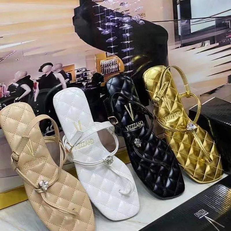 

KUCLUT Women's Sandals Europe Lady Sandals Summer Flip Flops Solid Casual Concise Women Flat Sandals Shoe 37-41Size High Quality