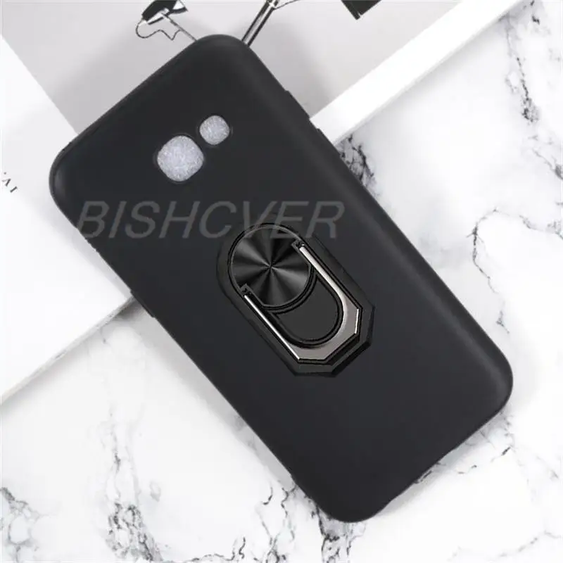 Фото Магнитный чехол для Samsung Galaxy A5 2017 A520 A520F, противоударный мягкий силиконовый чехол из ТПУ для Galaxy A5 2017, чехол с кольцом-держателем №1