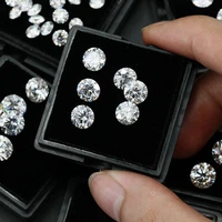 moissanite loose stone beads white d vvs customize moissanite 0 1ct 4ct ring pendants for diamond gra certificate drop shipping