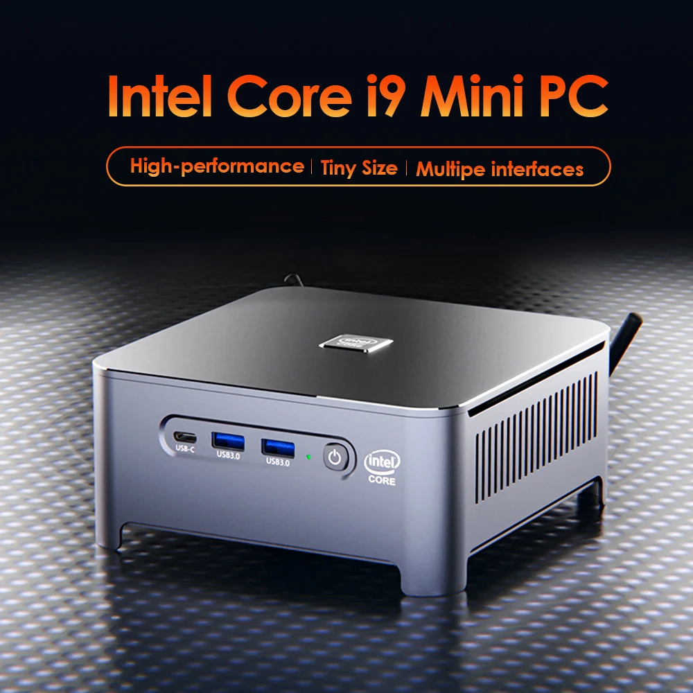 Игровой мини-ПК Intel Core i9 10980HK Dual Lans TPM2.0 Windows 11/10 2 * DDR4 NVMe SSD настольный компьютер DP Type-C