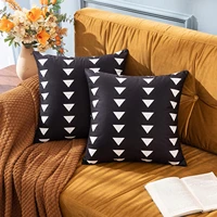 velvet throw pillow cover boho triangle cushion cover modern soft pillowcase geometric decor for sofa bedroom office funda cojin