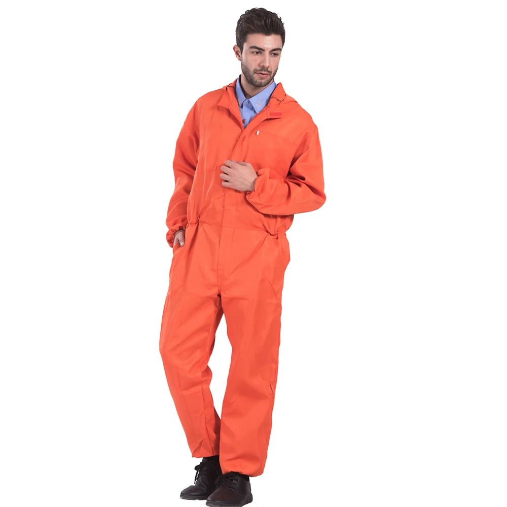 Летний комбинезон из полихлопка рабочая одежда с длинным рукавом и капюшоном