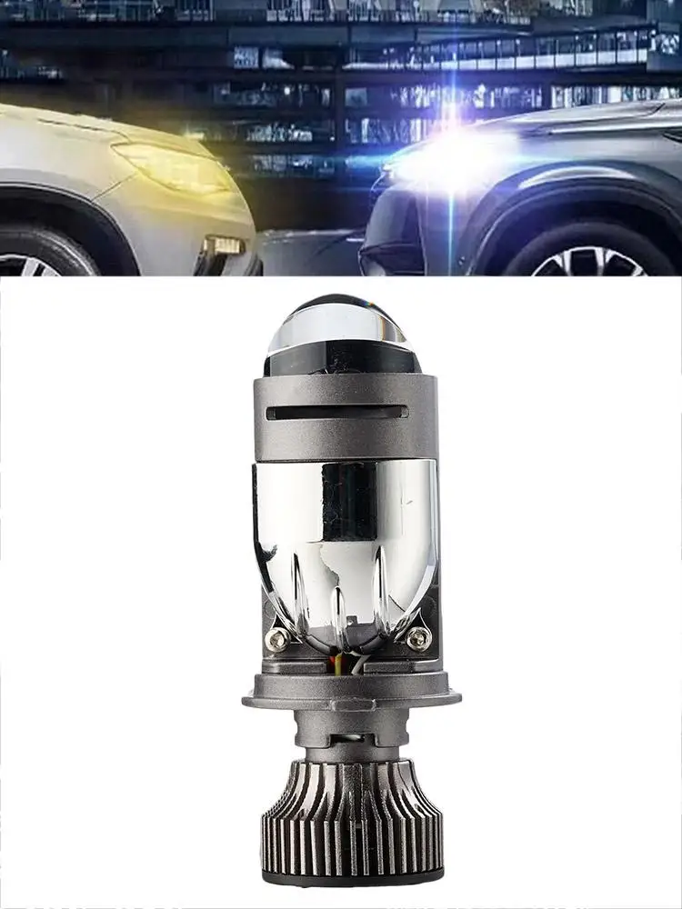 

H4 120W 30000LM Super Bright Car LED Headlight Auto Mini Bulb Beam Projector Light Low High Dual Lens 9003/HB2 H0V8