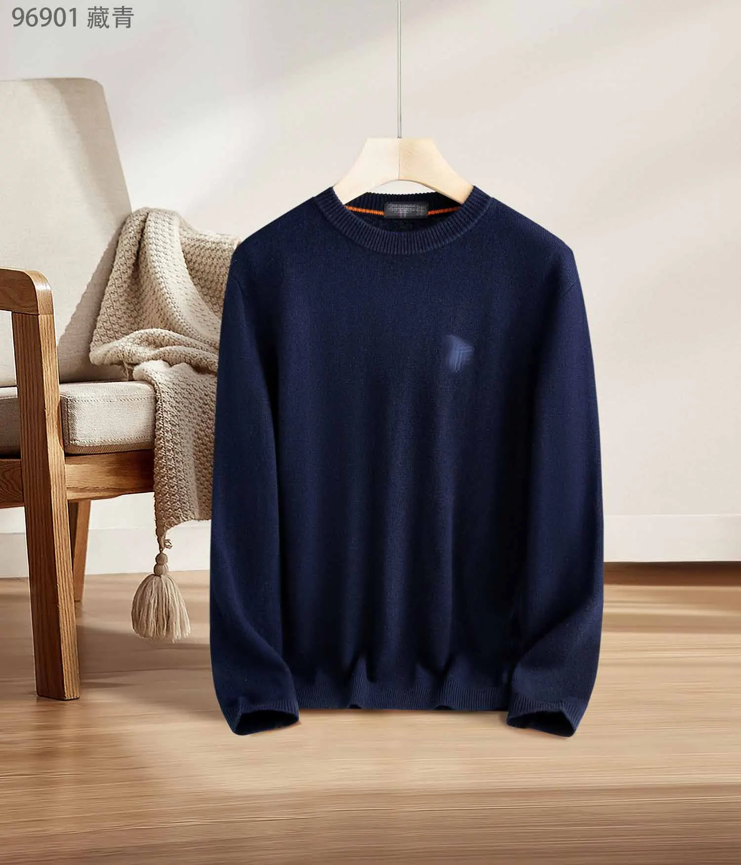 Новый кашемировый свитер с длинными рукавами DIKUM's Boutique на осень и зиму 2025 года