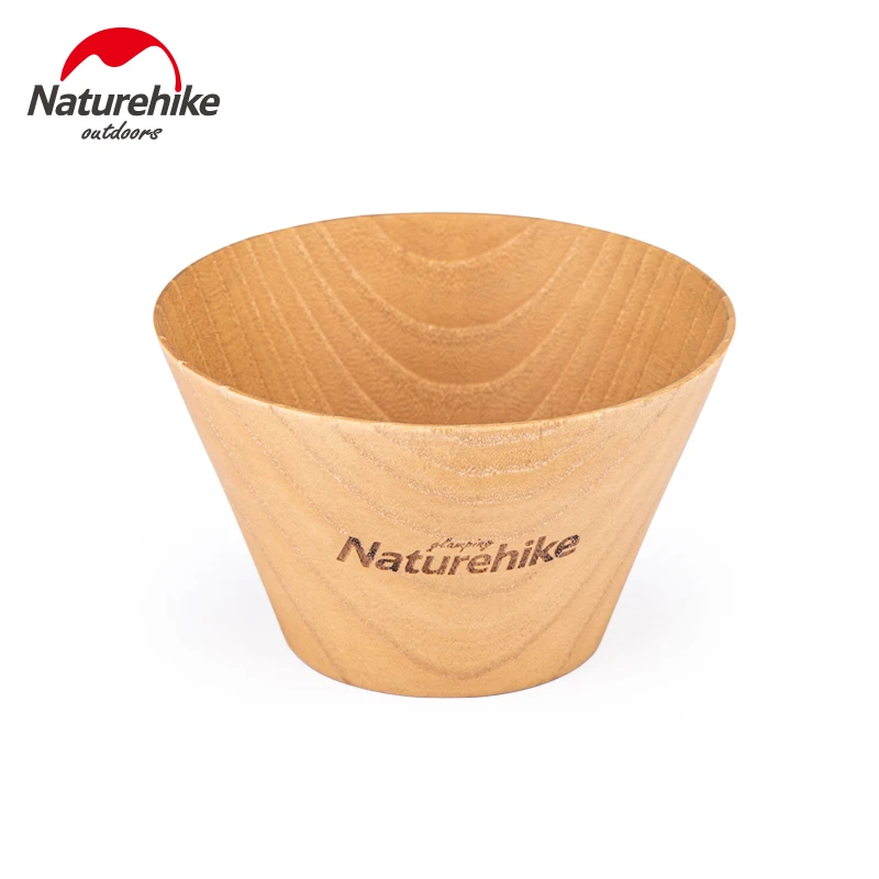 

Naturehike Ultralight Wooden Bowl Fruit Salad Noodle Rice Container Camping Cooking Tableware Outdoor Picnic Kitchen Tool