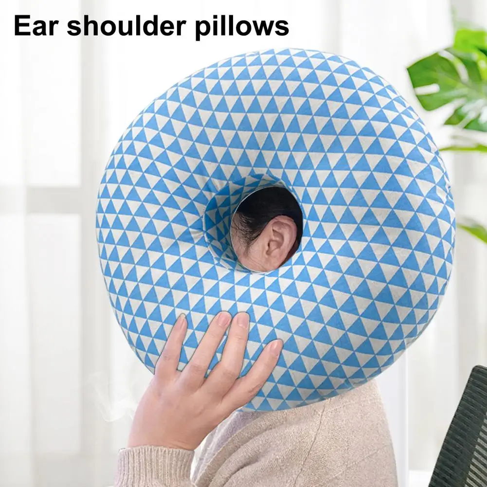 

Friction-reducing Ear Pillow Comfortable Piercing Pillows for Side Sleepers Relief from Ear Pain Pressure with Single Hole