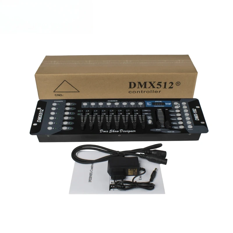 Контроллер DMX 192 канала, DJ-оборудование, консоль DMX 512, сценическое освещение, светодиодные прожекторы Par, вращающиеся головы, профессиональные аудиоэффекты, лазерные лучи (art.: 3920da715fdbc) - 3920da715fdbc