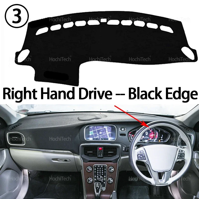 

Чехол на приборную панель для Volvo V40 2013 ~ 2019, чехол на приборную панель автомобиля, коврик для приборной панели, коврик для ковра, солнцезащитный козырек, накидка, подушка