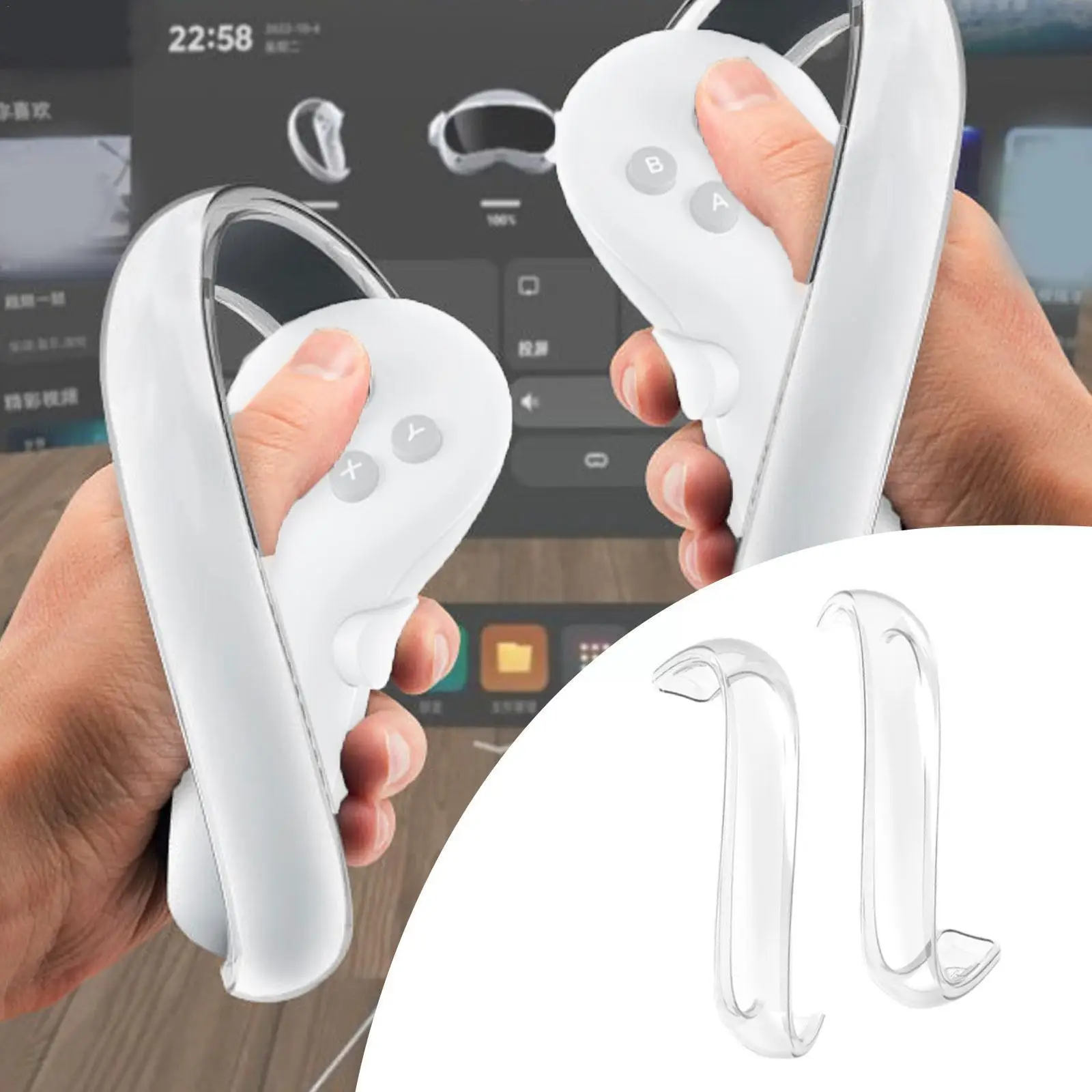 

Силиконовое кольцо для контроллера Pico4 Vr, прозрачная крышка для защиты от столкновений D9s6