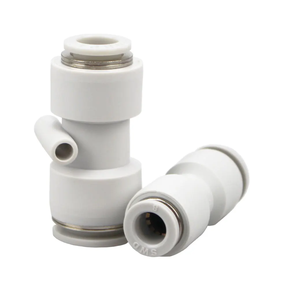 

Быстроразъемный пластиковый пневматический Фиттинг для труб 4, 6, 8, 10, 12, 14, 16 мм