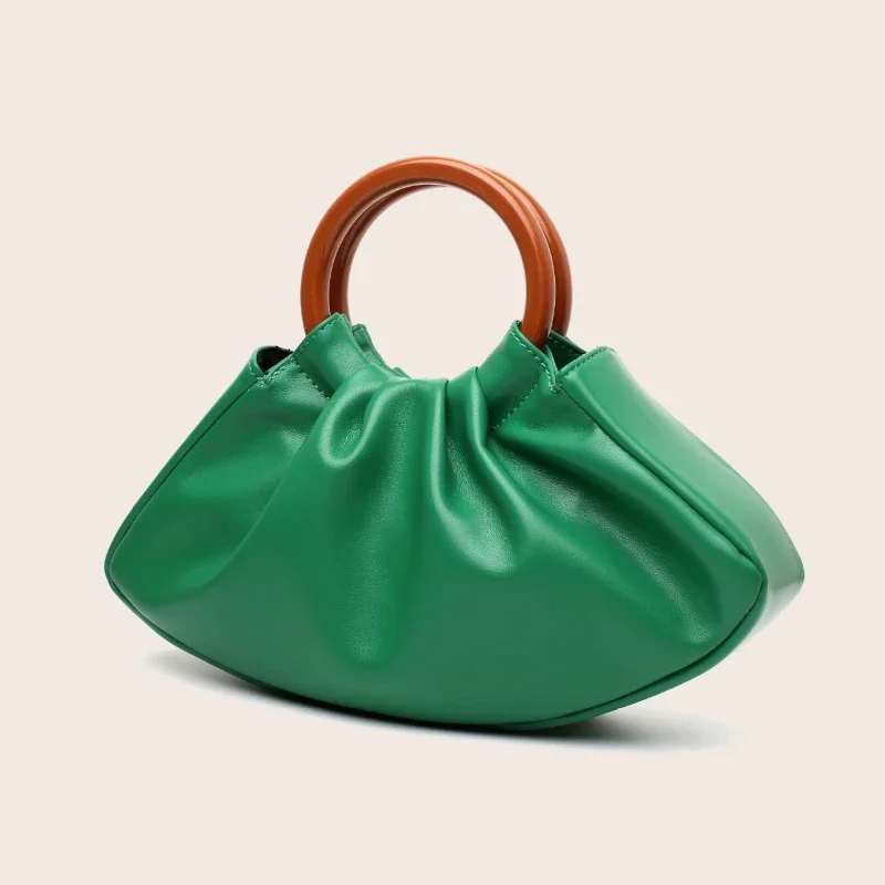 Модная бархатная сумка для женщин 205 новая модная на запястье со складками из