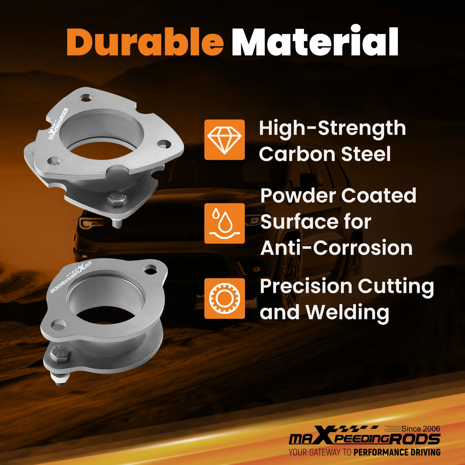 2-дюймовый передний задний подъемный комплект прокладок для Jeep Compass Patriot MK 2007-2017