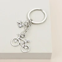 bicycle lover boy girl key ring metal key chain valentines day gift ladies men jewelry keychain