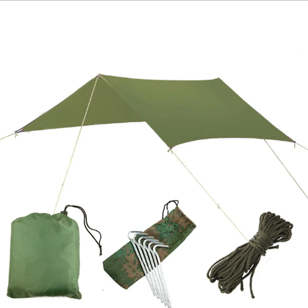 Multifunctional Outdoor Shade Sails Waterproof Sunscreen Beach Pergola Shade Tent Camping Moisture-proof Mat