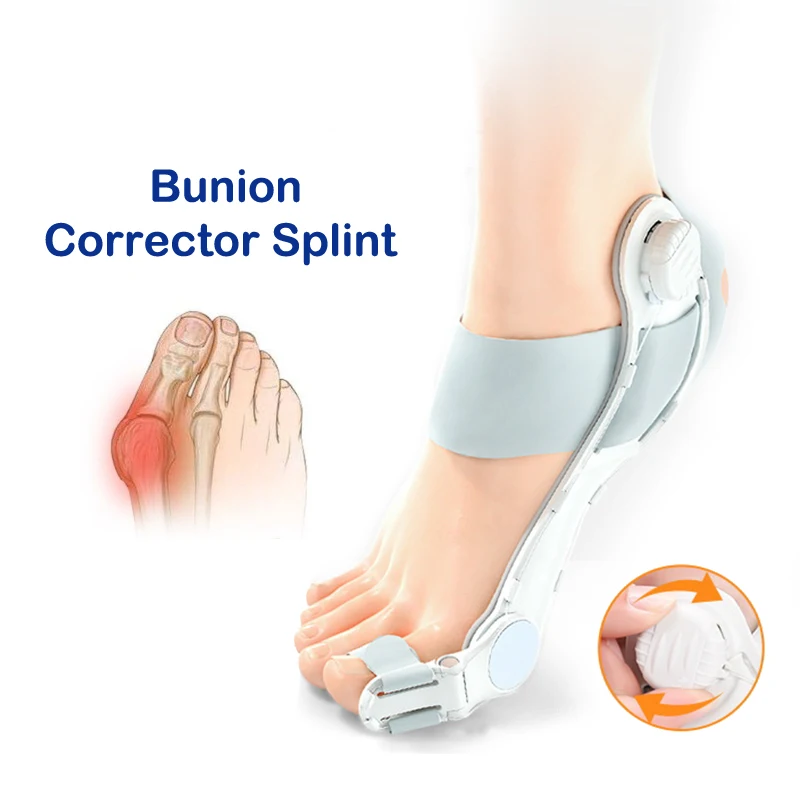 

Bunion Corrector Splint Big Toe Straightener Corrector Adjustable Knob Hallux Valgus Correction Orthopedic